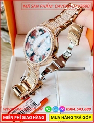 dong-ho-nu-davena-mat-xoay-canh-buom-xanh-day-rose-gold-dinh-da-timesstore-vn