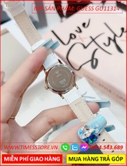 Đồng hồ Nữ Guess Floral Họa Tiết Cánh Hoa Đào Dây Da Trắng