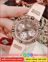 dong-ho-nu-guess-rose-gold-luxury-silicone-hong-dinh-full-da-swarovski-dep-giá-re-timesstore-vn