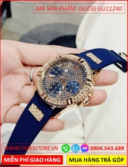 dong-ho-nu-guess-vang-gold-luxury-silicone-xanh-duong-dinh-full-da-swarovski-dep-gia-re-timesstore-vn