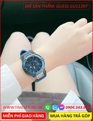 dong-ho-nu-guess-mat-full-xanh-day-cao-su-xanh-timesstore-vn