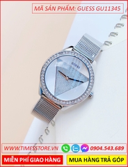 dong-ho-nu-guess-mat-tron-dinh-da-swarovski-day-mesh-luoi-sliver-thoi-trang-dep-timesstore-vn