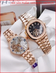 dong-ho-nu-hanboro-automatic-mat-tron-lo-may-day-kim-loai-rose-gold-dep-gia-re-timesstore-vn