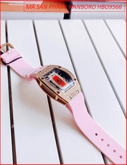 dong-ho-nu-hanboro-mat-oval-dinh-full-da-swarovski-rose-gold-day-silicone-hong-chinh-hang-dep-gia-re-timesstore-vn