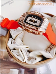 dong-ho-nu-hanboro-mat-ovan-swarovski-rose-gold-silicone-do-hotgirl-dep-gia-re-timesstore