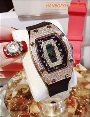 dong-ho-nu-hanboro-phien-ban-richard-mille-23-ty-mat-oval-swarovski-rose-gold-day-silicone-trang-hotgirl-dep-gia-re-timesstore