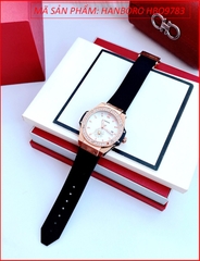 dong-ho-nu-hanboro-mat-tron-rose-gold-hinh-hoa-cuc-day-silicone-timesstore-vn