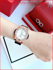 dong-ho-nu-hanboro-mat-tron-rose-gold-hinh-hoa-cuc-day-silicone-timesstore-vn