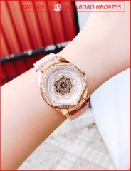 dong-ho-nu-hanboro-mat-vu-tru-rose-gold-day-silicone-hong-timesstore-vn