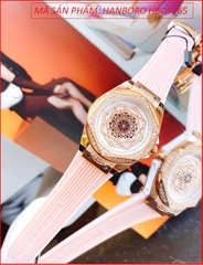 dong-ho-nu-hanboro-mat-vu-tru-rose-gold-day-silicone-hong-timesstore-vn