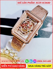 dong-ho-nu-xcer-mat-chu-nhat-lo-may-day-mesh-rose-gold-timesstore-vn