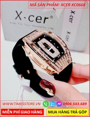 dong-ho-nu-xcer-mat-oval-da-swarovski-rose-gold-day-silicone-timesstore-vn