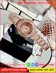 dong-ho-nu-xcer-mat-tron-pha-le-day-kim-loai-rose-gold-timesstore-vn