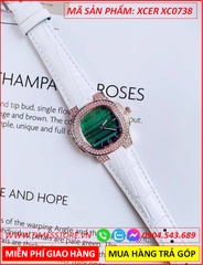 dong-ho-nu-xcer-mat-vuong-xanh-da-rose-gold-day-da-trang-timesstore-vn