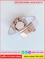 dong-ho-nu-xcer-mat-xoay-dinh-da-rose-gold-day-silicone-trang-timesstore-vn