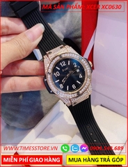 dong-ho-nu-xcer-tua-hublot-dinh-da-swarovski-rose-gold-day-silicone-timesstore-vn