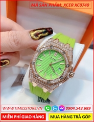 dong-ho-nu-xcer-tua-hublot-dnh-da-rose-gold-sillicone-xanh-la-timesstore-vn