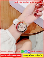 dong-ho-nu-xcer-tua-rolex-mat-dinh-da-nhieu-mau-day-cao-su-trang-timesstore