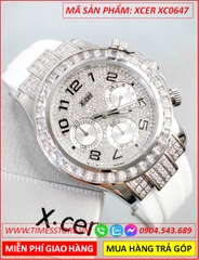 dong-ho-nu-xcer-tua-rolex-mat-full-da-swarovski-day-cao-su-trang-timesstore-vn