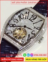 set-dong-ho-nam-davena-automatic-mat-oval-dinh-da-swarovski-silver-day-da-dan-xanh-thoi-trang-dep-gia-re-timesstore-vn