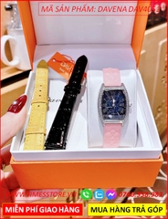 set-dong-ho-nu-davena-mat-oval-xanh-dinh-da-swarovski-rose-day-da-hong-dep-gia-re-timesstore-vn