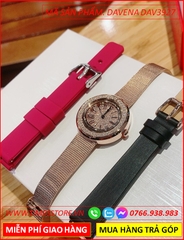 set-dong-ho-nu-davena-mat-tron-day-thep-luoi-mesh-rose-gold-chinh-hang-dep-gia-re-timesstore-vn