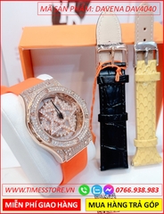 set-dong-ho-nu-davena-ngoi-sao-5-canh-mat-xoay-da-swarovski-rose-gold-day-silicone-mau-cam-dep-gia-re-timesstore-vn