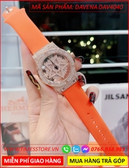 set-dong-ho-nu-davena-ngoi-sao-5-canh-mat-xoay-da-swarovski-rose-gold-day-silicone-mau-cam-dep-gia-re-timesstore-vn