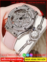 set-dong-ho-nu-davena-ngoi-sao-5-canh-mat-xoay-da-swarovski-silver-day-da-hong-dep-gia-re-timesstore-vn