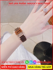 set-dong-ho-nu-madocy-mat-vuong-tua-hermes-dinh-da-rose-gold-day-da-nau-thoi-trang-dep-timesstore-vn