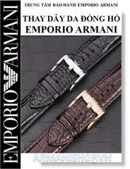 Thay dây da đồng hồ Emporio Armani chính hãng