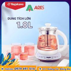 Ấm siêu tốc Nagakawa NAG0316 đa năng