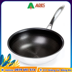 Chảo Chống Dính Inox 304 Cao Cấp Đáy Từ KimsCook BlackCube (Chảo Sâu)