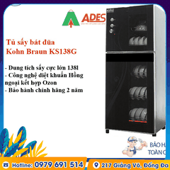 Tủ sấy khử trùng bát đĩa Kohn KS198G