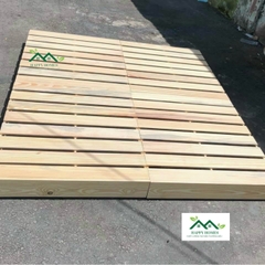 Giường Ngủ Pallet Gỗ Thông Cao 10cm Và 20cm, Gỗ Mới, Bề Mặt Láng Mịn