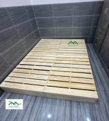 Giường Ngủ Pallet Hộp Gỗ Thông Nhập Khẩu Chống Mốc gấp gọn nhiều kích thước Cao 10cm.