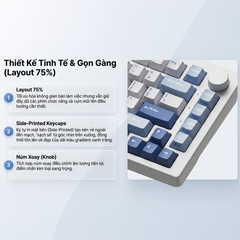 Bàn phím cơ AKKO 5075 V3 Multi Mode RGB Hotswap (AKKO Sw)