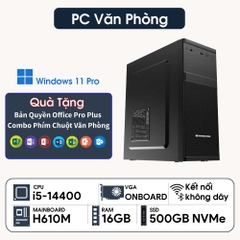 PC ST Văn Phòng i5-14400 (i5-14400, UHD 730 Graphics, Ram 16GB DDR4, SSD 500GB, 500W)