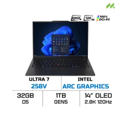 Laptop Lenovo ThinkPad X1 Carbon Gen 3 Aura Edition 21NS008FVN (Ultra 7 258V, Intel Arc Graphics, RAM 32GB LPDDR5X, SSD 1TB, 14 Inch OLED 2.8K 120Hz 100% DCI-P3, Win 11 Pro)