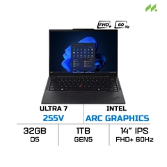 Laptop Lenovo ThinkPad T14 Gen 6 21R10003VA (Ultra 7 255H, Intel Arc Graphics, RAM 32GB DDR5, SSD 1TB, 14 Inch IPS FHD+, 60Hz, NoOS)