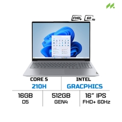 Laptop Lenovo Thinkbook 16 Gen 8 IRL 21SH0093VA (Core 5 210H, Intel Graphics, RAM 16GB DDR5, SSD 512GB, 16 Inch IPS FHD+ 60Hz, NoOS)