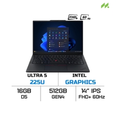 Laptop Lenovo ThinkPad E14 Gen 7 21SX002QVA (Ultra 5 225U, Intel Graphics, RAM 16GB DDR5, SSD 512GB, 14 Inch IPS WUXGA 60Hz)