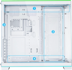 Case máy tính Lian Li O11 Dynamic EVO RGB White