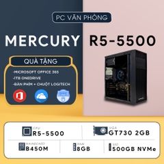 PC ST-MERCURY R5-5500 (Ryzen 5 5500, GT730 2GB, Ram 8GB, SSD 500GB, 450W)