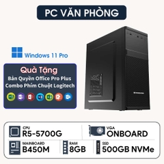 PC ST Văn Phòng R7-5700G (Ryzen 7 5700G, Radeon Graphics, Ram 8GB, SSD 500GB, 500W, Win 11)