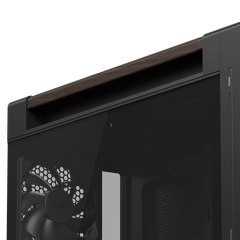 Case máy tính Asus ProArt PA602 Walnut Wood Edition Modern Black Tempered Glass