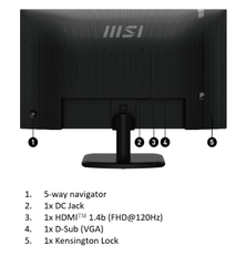 Màn hình MSI PRO MP251L E2 24.5 Inch IPS FHD 120Hz PRO-MP251L-E2