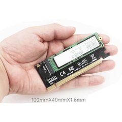 Adapter JEYI chuyển đổi SSD M.2 PCIe Gen 3 x4 to PCI-E 3.0 x16 MX16