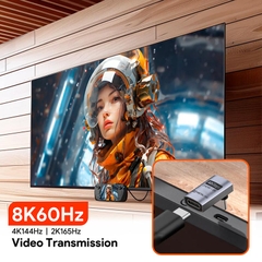 Adapter USB4 chuyển góc C to C METALINK L Side PD 240W 40Gbps MTA4-LS
