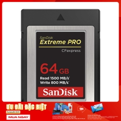 Thẻ nhớ CFexpress 2.0 SanDisk Extreme Pro 64GB Type B SDCFE-064G-GN4IN